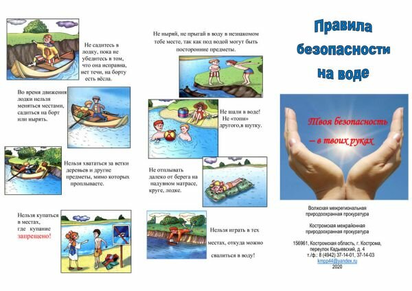 Правила безопасности на воде