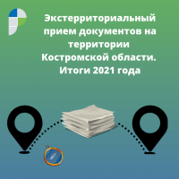 Экстерриториальный прием документов на территории Костромской области. Итоги 2021 года