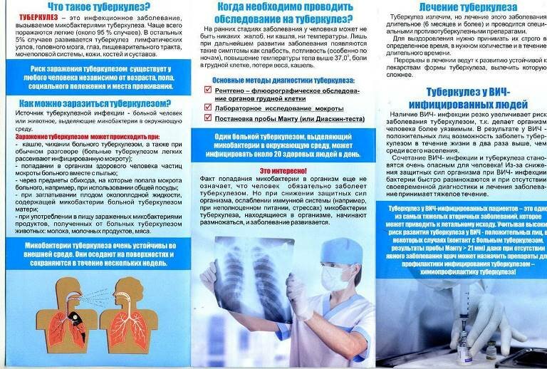 Памятка Профилактика турбекулёза