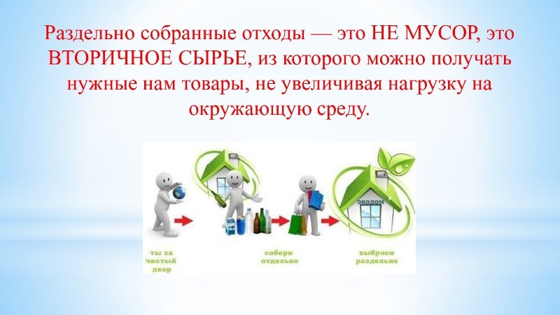 Информация для населения по обращению с отходами
